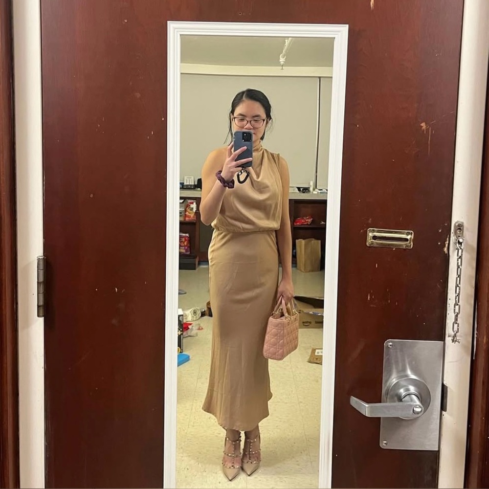 Tan Dress